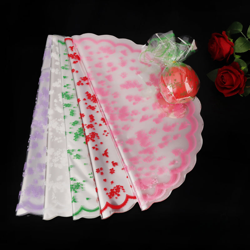 17'' Round Cellophane Gift Wrap Paper Pack 60 Floral Supplies Store