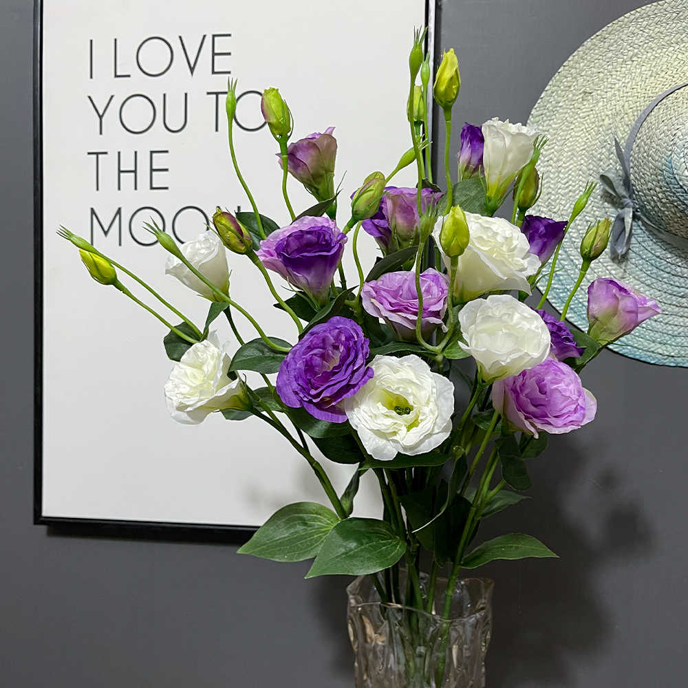 Artificial Lisianthus Silk Flower Long Stem Floral Supplies Store