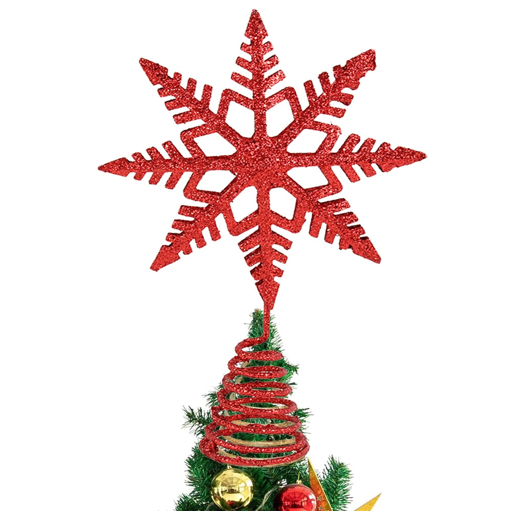 23cm Snowflake Christmas Tree Topper Ornament Floral Supplies Store