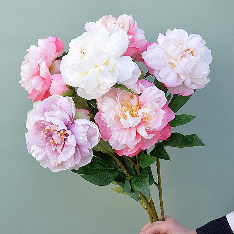 Artificial Peony Flower Fake Flower Branch Floral Supplies Store