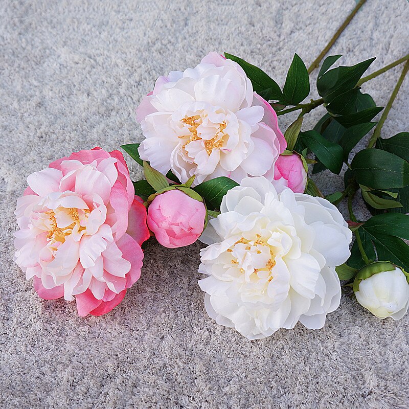 Artificial Peony Flower Fake Flower Branch Floral Supplies Store