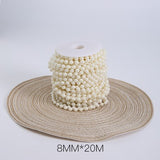 Load image into Gallery viewer, Pearl Beading Chain Ribbon for Gift Bouquet Packaging