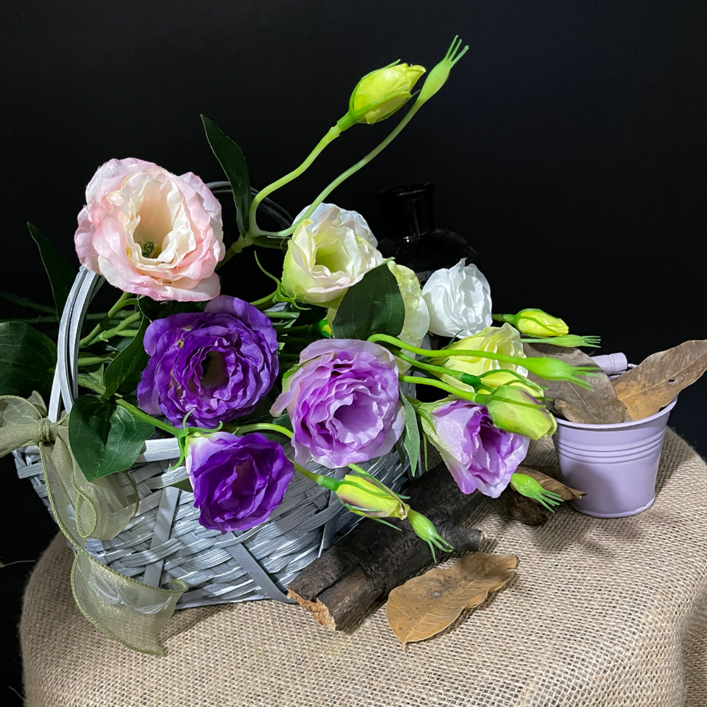 Artificial Lisianthus Silk Flower Long Stem Floral Supplies Store