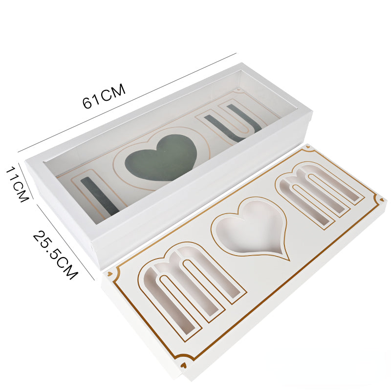 Mom Flower Box I Love You Floral Gift Box Floral Supplies Store