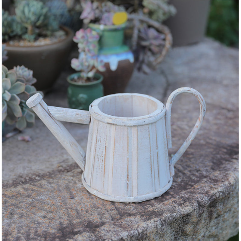 Decorative Wood Watering Can for Floral Arts Florist Floral Design