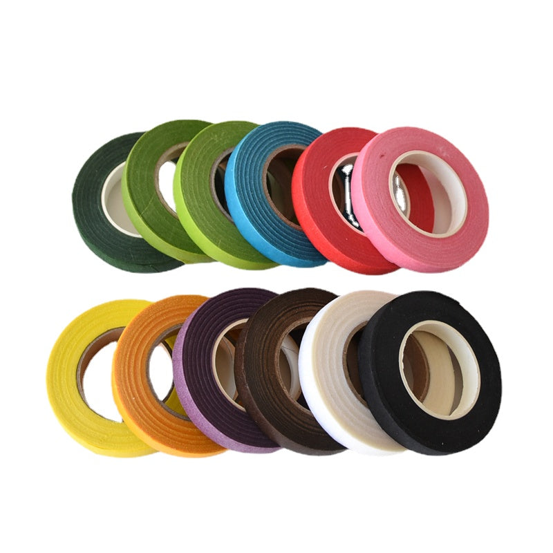 Set of 12 Rolls Floral Tapes Floral Stem Tape Floral Craft Supplies