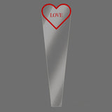 Load image into Gallery viewer, LOVE Single Stem Rose Clear Packaging Bags Pack 50