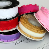 Load image into Gallery viewer, Organza Ribbon with Heart Edge(25mmx20Yd)