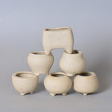 Load image into Gallery viewer, Set of 5 Unglazed Miniature Succulent Pots