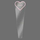 Load image into Gallery viewer, LOVE Single Stem Rose Clear Packaging Bags Pack 50