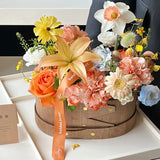 Load image into Gallery viewer, Vintage Wood Floral Arrangement Gift Box