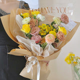 Load image into Gallery viewer, Valentine&#39;s Day Cellophane Bouquet Wrapper Pack 30 (50x57cm)