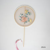 Load image into Gallery viewer, Chinese Embroidery Pearl Fan