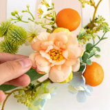 Load image into Gallery viewer, Artificial Flower Wooden Photo Frame Display Stand