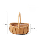 Load image into Gallery viewer, Oval Wooden Flower Basket with Plastic Liner