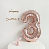 Load image into Gallery viewer, 40 Inch Rose Gold Big Number Balloon