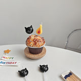 Load image into Gallery viewer, 5pcs Cute Black Cat Birthday Candles