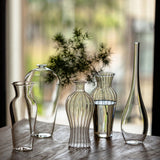 Load image into Gallery viewer, Japanese Style Single Stem Clear Glass Vase