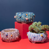 Load image into Gallery viewer, Unique Crackle Succulent Planter Bowl