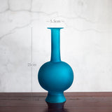 Load image into Gallery viewer, Chinese Style Minimal Teal Glass Vase