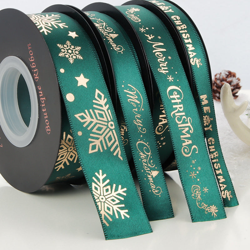 24 Yards Christmas Satin Ribbon for Crafts – Floral Supplies Store