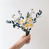 Load image into Gallery viewer, Minimal White Ceramic Vase with Dried Flower