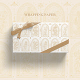 Load image into Gallery viewer, Gold Foil Gift Wrap Paper (50x70cm) Pack 2
