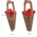 Load image into Gallery viewer, Vintage Kraft Bouquet Bags with Handles Pack 10
