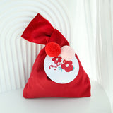 Load image into Gallery viewer, Reusable Velvet Gift Bags with Pom-pom Pack 10