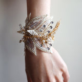 Load image into Gallery viewer, Sequins Pearl Beaded Lace Corsage Wristlet