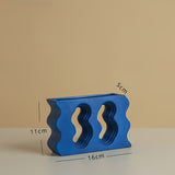 Load image into Gallery viewer, Klein Blue Geometric Ceramic Vase