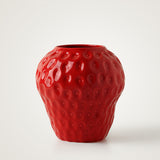 Load image into Gallery viewer, Red Strawberry Ceramic Flower Vase