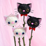 Load image into Gallery viewer, 5 Sets Black Cat White Cat Floral DIY Material Kit