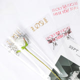 Load image into Gallery viewer, 50pcs Cupid Clear Single Stem Flower Wrap Bags