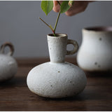 Load image into Gallery viewer, Japanese Coarse Pottery Mini Flower Vase