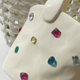 Load image into Gallery viewer, Bejeweled Handbag Ceramic Vase