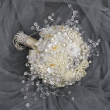 Load image into Gallery viewer, Luxury Artifical Floral Pearl Crystal Wedding Bouquet