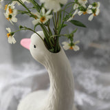 Load image into Gallery viewer, Goose Head Matte Ceramic Flower Vase
