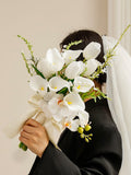 Load image into Gallery viewer, Artificial Calla Lily Flower Bridal Bouquet