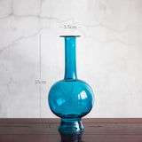 Load image into Gallery viewer, Chinese Style Minimal Teal Glass Vase