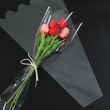 Load image into Gallery viewer, 100pcs Wavy Edge Clear Plastic Bouquet Bags