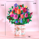 Load image into Gallery viewer, 3D Flowers Bouquet Greeting Cards for Mothers Day