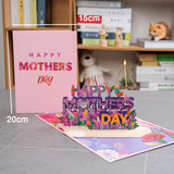 Load image into Gallery viewer, Happy Mothers Day Pop Up 3D Greeting Card