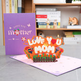 Load image into Gallery viewer, Happy Mothers Day Pop Up 3D Greeting Card