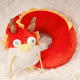 Load image into Gallery viewer, Plush Chinese Dragon Travel Neck Pillow