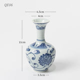 Load image into Gallery viewer, Vintage Blue and White Small Chinese Vase