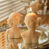 Load image into Gallery viewer, Vintage Girl Sculpture Scented Candle
