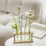 Load image into Gallery viewer, Test Tube Vase with Wooden Stand