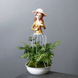 Load image into Gallery viewer, Cute Rabbit Iron Birdcage Succulent Planter Pot