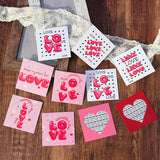 Load image into Gallery viewer, LOVE Valentine&#39;s Day Cards Pack 20 (9x9cm)